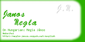 janos megla business card